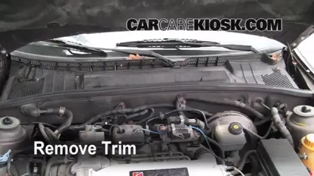 2000 Saturn LS2 3.0L V6 Filtro de aire (interior) Cambio